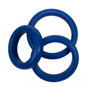 3 blue silicone rings 3 blue silicone rings
