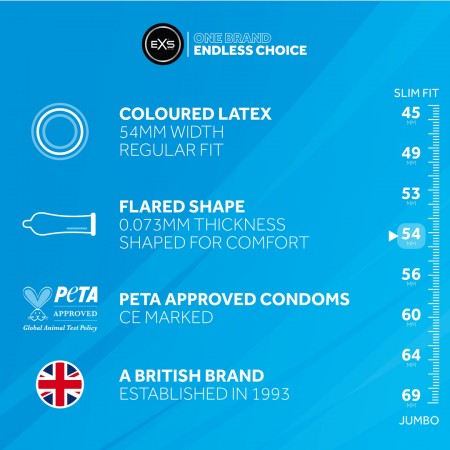 EXS Látex Preto - Preservativos - 12 