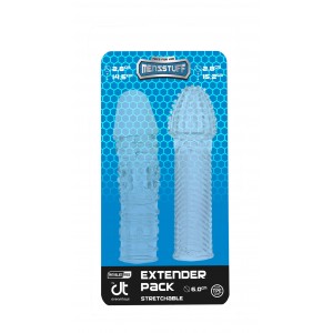 Conjunto 2 Mangas Extensoras Pénis Menzstuff Transparente Conjunto 2 Mangas Extensoras Pénis Menzstuff Transparente