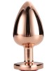 Plug anal grande GLEAMING LOVE Gold