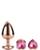 Kit plugs anais GLEAMING LOVE ROSE Dourado Kit plugs anais GLEAMING LOVE ROSE Dourado