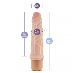 Vibrador Realista 3 Mr. Skin 15.5cm Pele