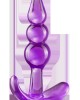 B YOURS TRIPLE BEAD ANAL PLUG PURPLE