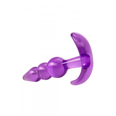 B YOURS TRIPLE BEAD ANAL PLUG PURPLE