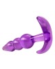 B YOURS TRIPLE BEAD ANAL PLUG PURPLE