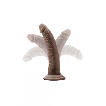 DR. SKIN PLUS 7 INCH DILDO CHOCOLATE