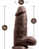 AU NATUREL CHUB 10"  DILDO CHOCOLATE