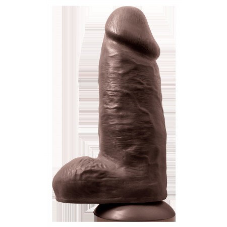 AU NATUREL CHUB 10"  DILDO CHOCOLATE
