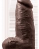 AU NATUREL CHUB 10"  DILDO CHOCOLATE
