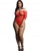 Presents Rhinestone Off shldr Body OS - Red