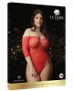 Presents Rhinestone Off shldr Body OS - Red
