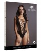 Body Contrast Fence Net Teddy Le Desir Preto Body Contrast Fence Net Teddy Le Desir Preto