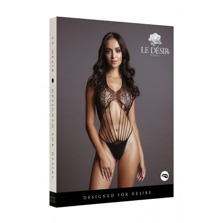 Strappy Lace Teddy - Black - O/S