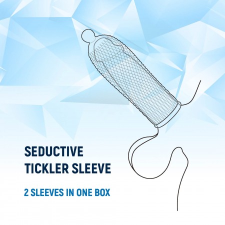 NMC 2 SEDUCTIVE TICKLER SLEEVES SET CLEAR