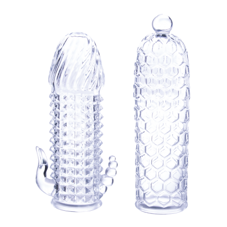 NMC 2 SEDUCTIVE TICKLER SLEEVES SET CLEAR