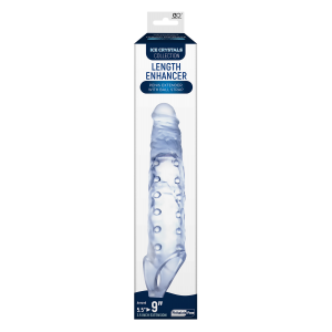 NMC 9 INCH TPE TRANSPARENT PENIS LENGTH ENHANCER WITH BALL STRAP