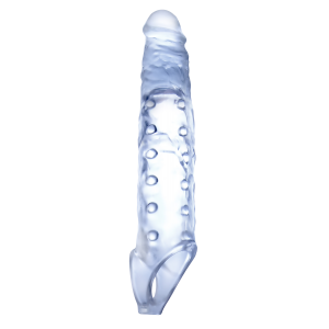 NMC 9 INCH TPE TRANSPARENT PENIS LENGTH ENHANCER WITH BALL STRAP