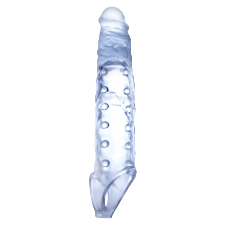 NMC 9 INCH TPE TRANSPARENT PENIS LENGTH ENHANCER WITH BALL STRAP