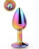 Plug anal pequeno GLEAMING LOVE Rainbow