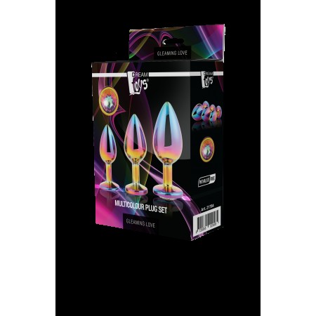 Kit plugs anais GLEAMING LOVE Rainbow