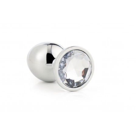 Plug anal medio GLEAMING LOVE Prateado