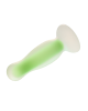 PLUG ANAL RADIANT SOFT SILICONE GLOW IN THE DARK PLUG PEQUENO VERDE