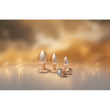 GLEAMING LOVE PEARL GOLD PLUG LARGE