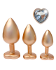 GLEAMING LOVE PEARL GOLD PLUG SET