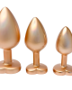 GLEAMING LOVE PEARL GOLD PLUG SET