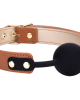 BLAZE ELITE BALL GAG COGNAC VEGAN LEATHER
