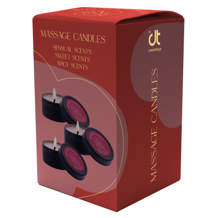 AMOUR Velas de Massagem 3 Aromas