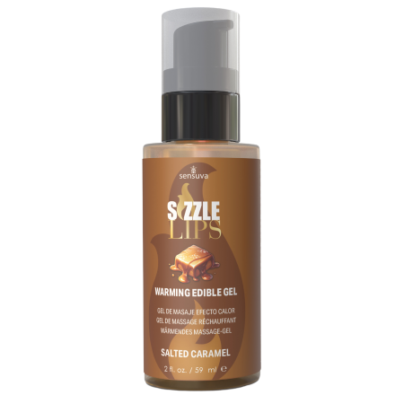 SENSUVA SIZZLE LIPS WARMING GEL SALTED CARAMEL 59ML SENSUVA SIZZLE LIPS WARMING GEL SALTED CARAMEL 59ML