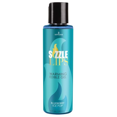 SENSUVA SIZZLE LIPS WARMING GEL BLUEBERRY ICE POP 125ML