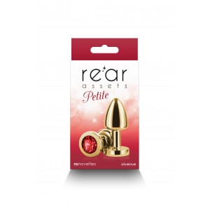 PLUG ANAL REAR ASSETS PETITE GOLD RED