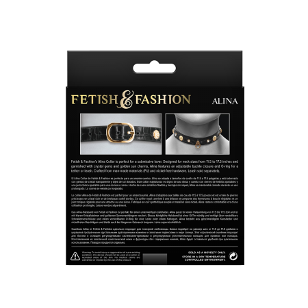 FETISH & FASHION ALINA COLLAR BLACK FETISH & FASHION ALINA COLLAR BLACK