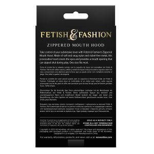 FETISH & FASHION Capuz com Fecho na Boca