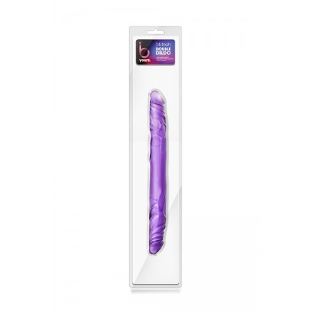 Dildo Duplo Realista bYours 35cm Roxo