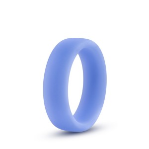 Anel Pénis Silicone Performance Glo Azul