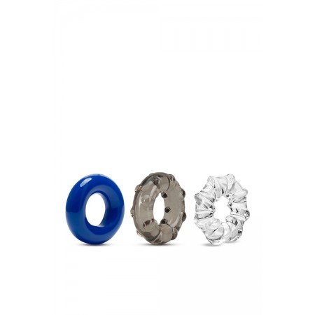 STAY HARD TRIPLE STRETCH 3PACK COCKRINGS STAY HARD TRIPLE STRETCH 3PACK COCKRINGS