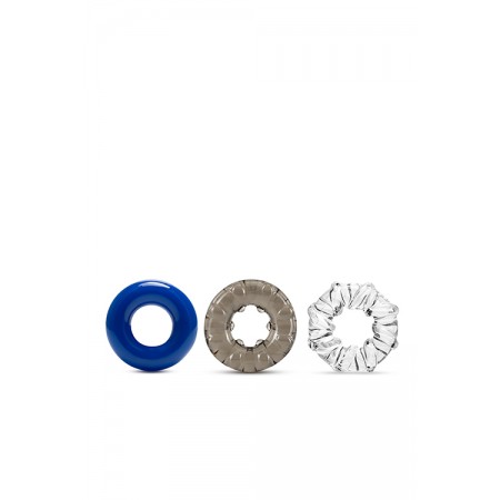 STAY HARD TRIPLE STRETCH 3PACK COCKRINGS STAY HARD TRIPLE STRETCH 3PACK COCKRINGS