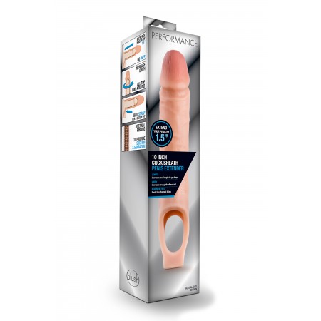 PERFORMANCE 10INCH COCK SHEATH EXTENDER PERFORMANCE 10INCH COCK SHEATH EXTENDER
