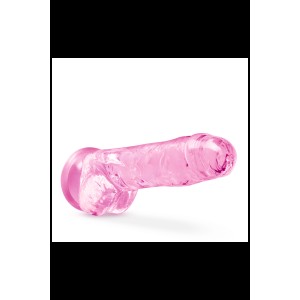 NATURALLY YOURS  8 CRYSTALLINE DILDO  ROSE