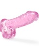 NATURALLY YOURS  6 CRYSTALLINE DILDO  ROSE