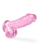 NATURALLY YOURS  6 CRYSTALLINE DILDO  ROSE