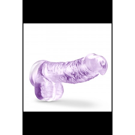 NATURALLY YOURS  6 CRYSTALLINE DILDO  AMETHYST