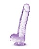 NATURALLY YOURS  6 CRYSTALLINE DILDO  AMETHYST