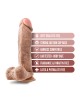 DR. SKIN MR. MAGIC 9 INCH DILDO WITH BALLS BEIGE