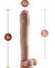 DR. SKIN MR. ED 13 INCH DILDO WITH BALLS BEIGE