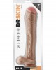 DR. SKIN MR. ED 13 INCH DILDO WITH BALLS BEIGE