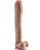 DR. SKIN MR. ED 13 INCH DILDO WITH BALLS BEIGE